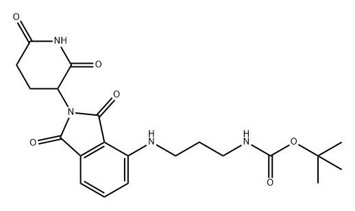 沙利度胺-NH-C3-NH-BOC结构式