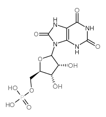 9-N-ribofuranosyluric acid 5'-monophosphate结构式