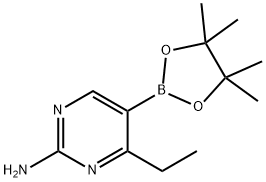 2-Amino-4-ethylpyrimidine-5-boronic acid pinacol ester picture