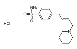 4-[(E)-4-piperidin-1-ylbut-2-enyl]benzenesulfonamide,hydrochloride Structure