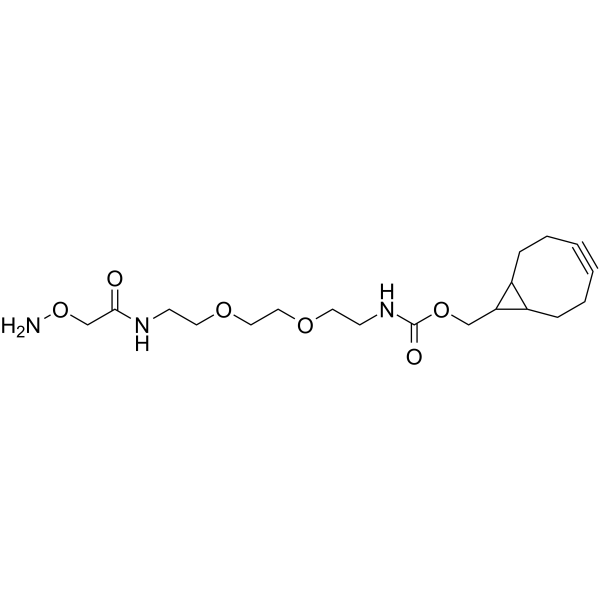 Aminooxy-PEG2-BCN结构式