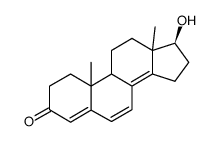 17-hydroxy-4,6,8(14)-androstatriene-3-one结构式