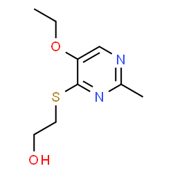 2-[(5-Ethoxy-2-methyl-4-pyrimidinyl)thio]ethanol Structure