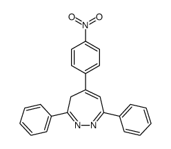 5-(p-Nitrophenyl)-3,7-diphenyl-4H-1,2-diazepine structure