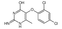 2-amino-5-(2,4-dichlorophenoxy)-6-methyl-1H-pyrimidin-4-one Structure