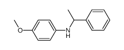 N-(4-methoxyphenyl)-N-(1-phenylethyl)amine Structure