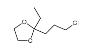 2-(3-chloro-propyl)-2-ethyl-[1,3]dioxolane Structure