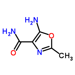 5-amino-2-methyl-4-Oxazolecarboxamide structure