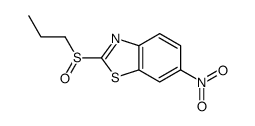 6-nitro-2-propylsulfinyl-1,3-benzothiazole结构式