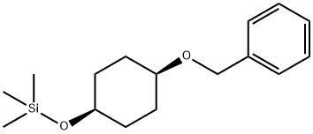 1β-(Trimethylsilyl)oxy-4α-benzyloxycyclohexane结构式