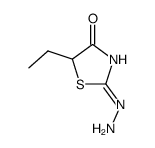 5-Ethyl-2,4-thiazolidinedione 2-hydrazone结构式