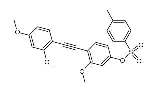 2-Hydroxy-2',4-dimethoxy-4'-(tosyloxy)diphenylacetylene结构式