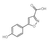 5-(4-Hydroxyphenyl)isoxazole-3-carboxylic Acid Structure