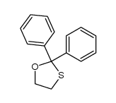 2,2-diphenyl-1,3-oxathiolane Structure