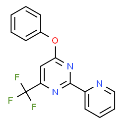 4-PHENOXY-2-(2-PYRIDINYL)-6-(TRIFLUOROMETHYL)PYRIMIDINE结构式