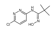 N-(6-chloropyridazin-3-yl)-N'-hydroxy-2,2-dimethylpropanimidamide Structure