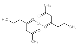 Bis(5-methyl-2,4-hexanedionato)copper结构式