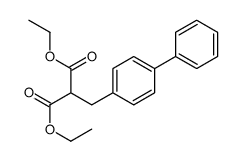 diethyl 2-[(4-phenylphenyl)methyl]propanedioate Structure