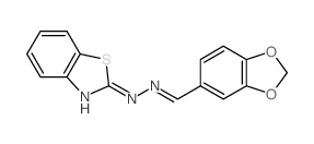 1,3-Benzodioxole-5-carboxaldehyde,2-(2-benzothiazolyl)hydrazone picture