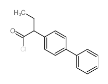 2-(4-phenylphenyl)butanoyl chloride结构式