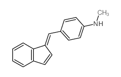 Benzenamine, 4- (1H-inden-1-ylidenemethyl)-N-methyl- structure