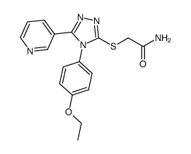 2-((4-(4-ethoxyphenyl)-5-(pyridin-3-yl)-4H-1,2,4-triazol-3-yl)thio)acetamide Structure