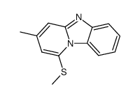 3-methyl-1-(methylthio)pyrido[1,2-a]benzimidazole结构式