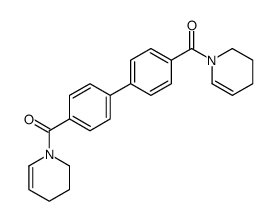 [4-[4-(3,4-dihydro-2H-pyridine-1-carbonyl)phenyl]phenyl]-(3,4-dihydro-2H-pyridin-1-yl)methanone Structure