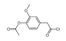 4-acetoxy-3-methoxyphenylacetyl chloride Structure