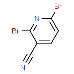 2,6-Dibromonicotinonitrile structure