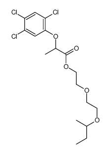 2-(2-butan-2-yloxyethoxy)ethyl 2-(2,4,5-trichlorophenoxy)propanoate结构式