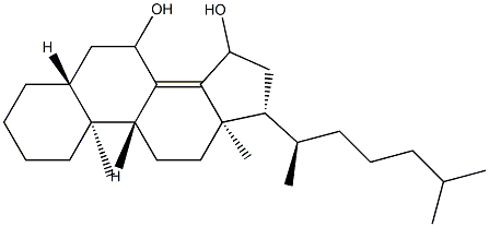 5α-Cholest-8(14)-ene-7,15-diol结构式