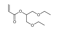 1,3-diethoxypropan-2-yl prop-2-enoate结构式