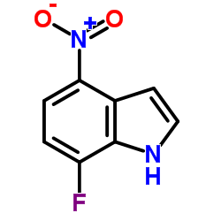 1H-Indole, 7-fluoro-4-nitro-结构式