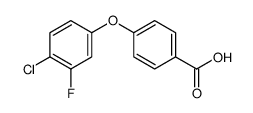 4-(4-CHLORO-3-FLUOROPHENOXY)BENZENECARBOXYLIC ACID Structure