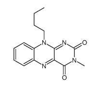 10-butyl-3-methylbenzo[g]pteridine-2,4-dione Structure