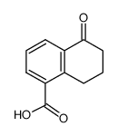 1,2,3,4-Tetrahydro-1-oxo-5-naphthoic acid Structure