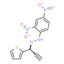 1-(2-Thienyl)-2-propyn-1-one 2,4-dinitrophenyl hydrazone结构式