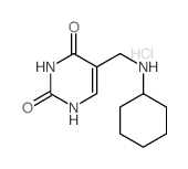 5-[(cyclohexylamino)methyl]-1H-pyrimidine-2,4-dione结构式