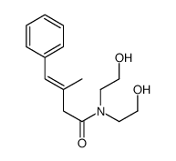 (E)-N,N-bis(2-hydroxyethyl)-3-methyl-4-phenylbut-3-enamide Structure