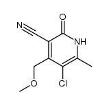 5-chloro-4-methoxymethyl-6-methyl-2-oxo-1,2-dihydro-pyridine-3-carbonitrile Structure