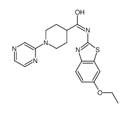 4-Piperidinecarboxamide,N-(6-ethoxy-2-benzothiazolyl)-1-pyrazinyl-(9CI)结构式