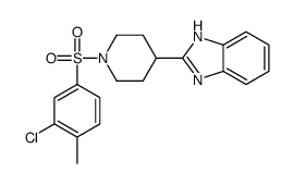 Piperidine, 4-(1H-benzimidazol-2-yl)-1-[(3-chloro-4-methylphenyl)sulfonyl]- (9CI) structure