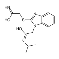 1H-Benzimidazole-1-acetamide,2-[(2-amino-2-oxoethyl)thio]-N-(1-methylethyl)-(9CI) picture