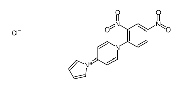 1-(2,4-dinitrophenyl)-4-pyrrol-1-ylpyridin-1-ium,chloride结构式