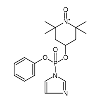 1-Oxyl-2,2,6,6-tetramethyl-4-piperidyl-phenyl-imidazol-1-phosphanat结构式