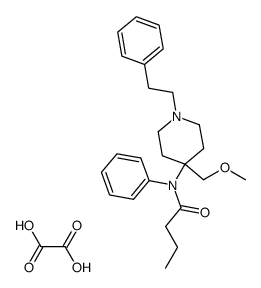 N-(4-Methoxymethyl-1-phenethyl-piperidin-4-yl)-N-phenyl-butyramide; compound with oxalic acid Structure