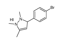 3-(4-bromophenyl)-1,2,5-trimethyl-1,3-dihydropyrazol-1-ium,iodide结构式