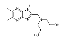 2,2'-[(1,5,6-trimethyl-1H-imidazo[4,5-b]pyrazin-2-ylmethyl)-azanediylamino]-bis-ethanol结构式