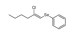 Z-2-Chlor-1-phenylseleno-1-hexen结构式